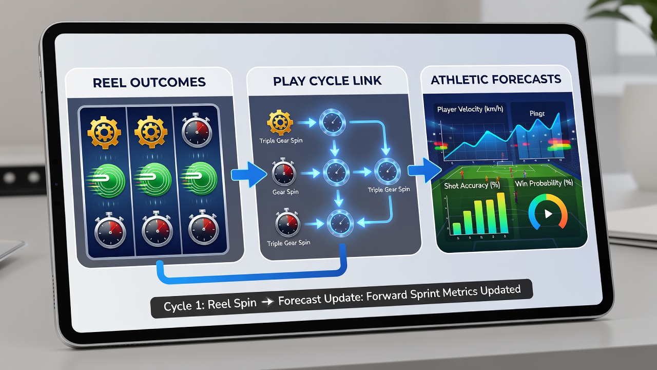 Flow diagram illustrating data transfer between slot reels and sports betting modules in a mobile environment
