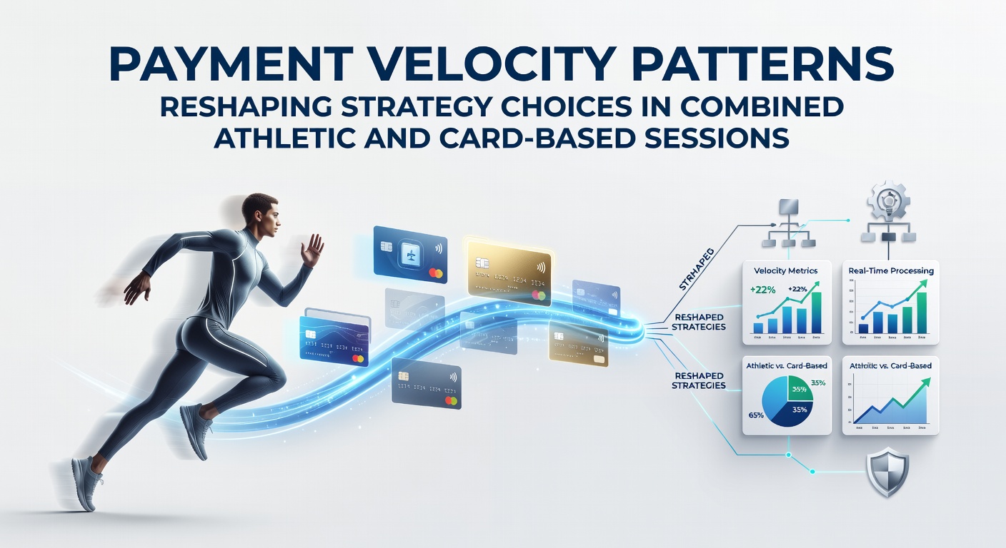 Illustration of payment velocity patterns in combined sports betting and card gaming sessions showing transaction flows between athletic events and card tables