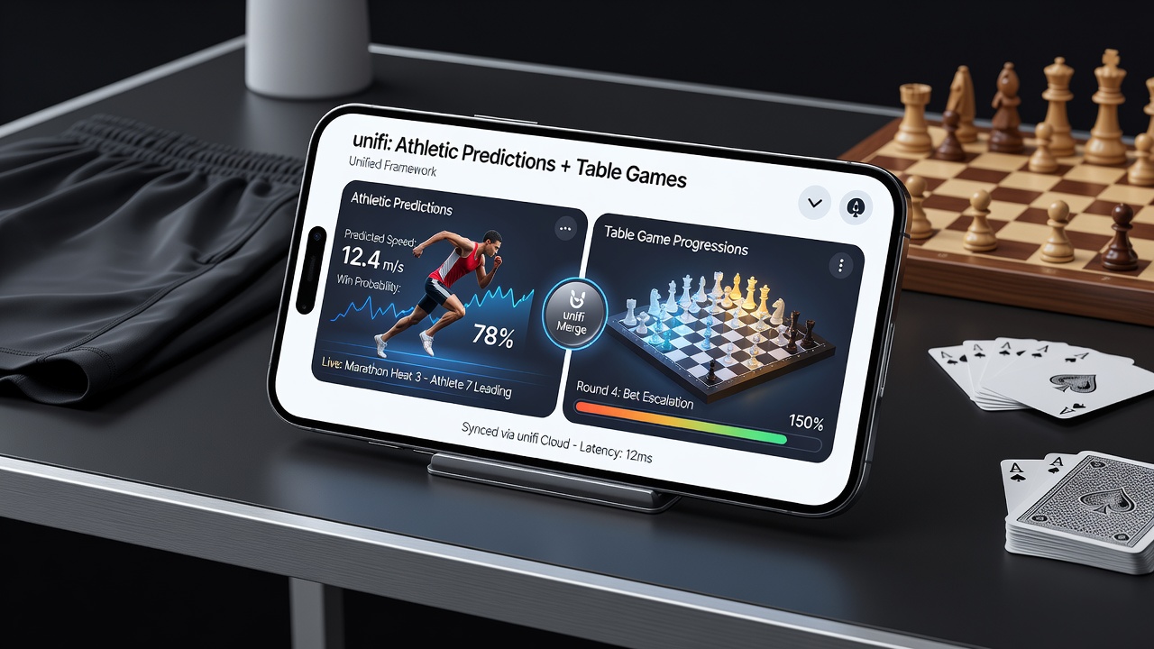 Mobile app screen displaying real-time reward ledger updates between sports and table game sections